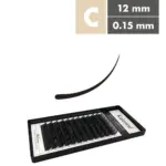 Kalentin Extensiones De Pestañas Clásicas Curva C 0,15 12mm